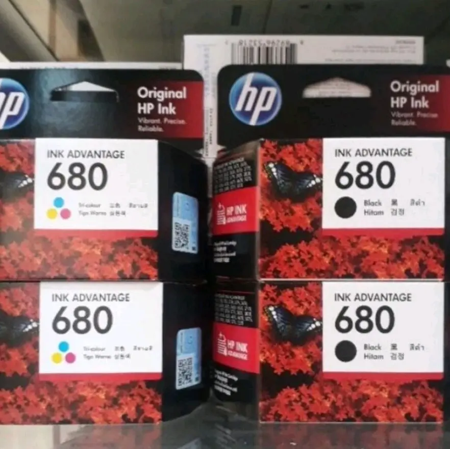 Tinta hp 680 Black dan Colour  1115/1118/2135/2138/2675