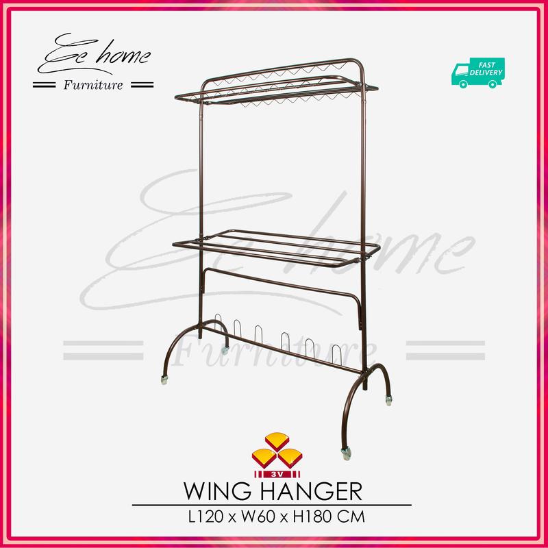 EE HOME 3V WING HANGER DRYING CLOTH RACK OUTDOOR CLOTHS HANGER - TikTok ...