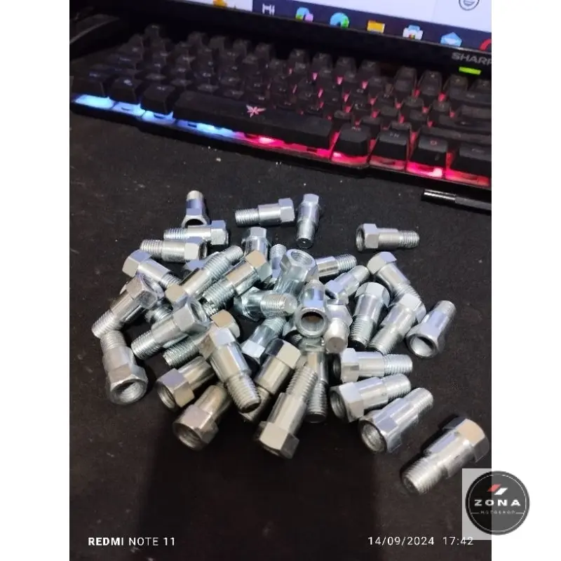 Sambungan baut spion baut 14 Adaptor Peninggi spion honda ke honda Vario  beat scoppy Dll (BISA COD)