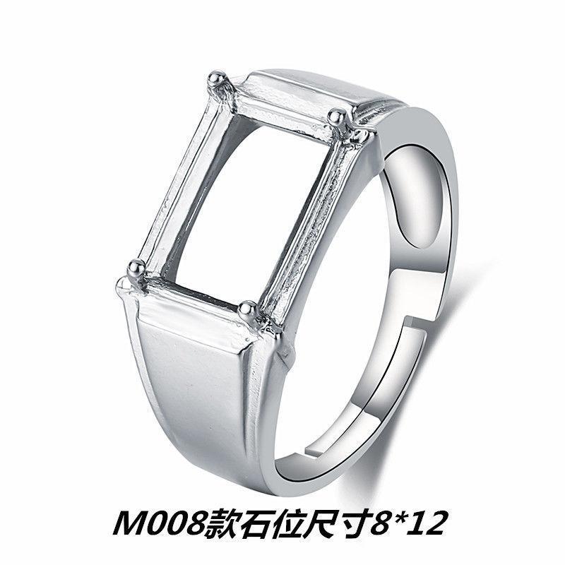 Product Introduction of Cincin Permata Batu Akik Merah, Bersalut Perak, Cincin Chalcedony Hijau Kristal Terbuka, Saiz Wanita, 18 * 25mm, 19.5 * 25mm, 13 * 13mm, 6.5 * 6.5mm, 16 * 21mm, 13 * 18mm, 10 * 14mm, 8 * 12mm, Cincin Kristal Merah Elegan, Saiz Boleh Laras 7