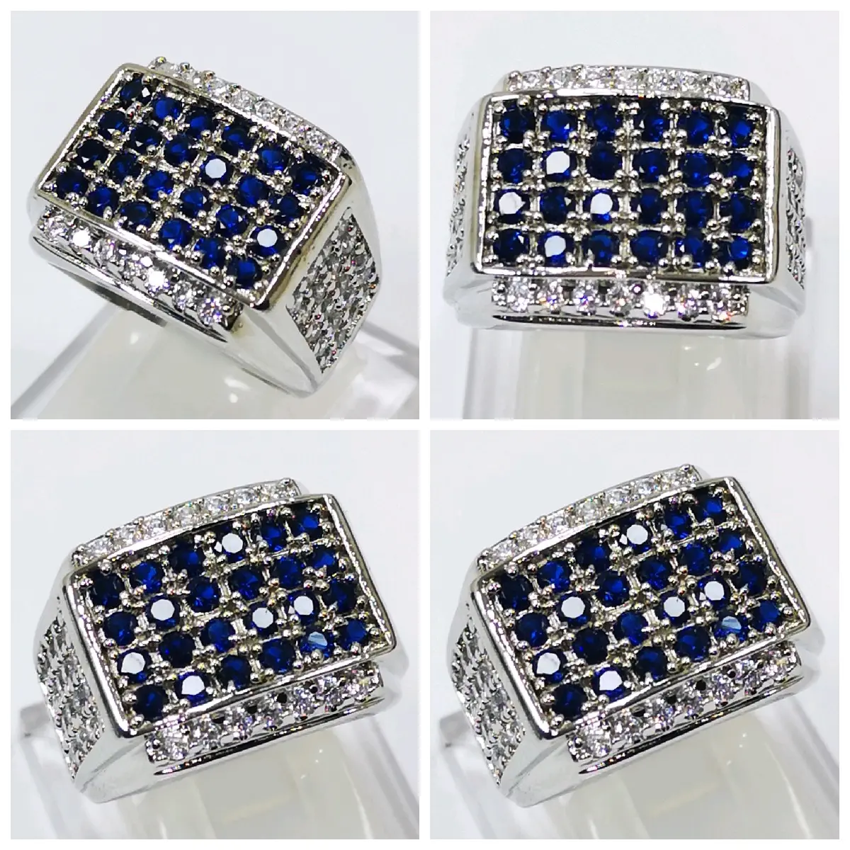BATU CINCIN KING SAPPHIRE 24 MATA TABUR ZIRCONE CRYSTAL