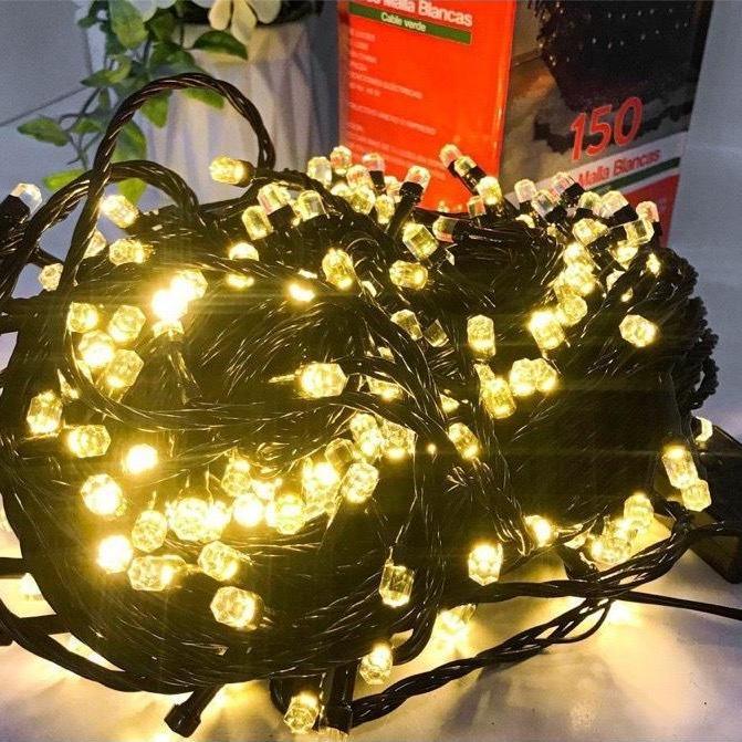  40M Dây Led Đèn Nháy Trang Trí Ngoài Trời Chống Nước Màu Vàng  Màu Trắng Và Nhiều Màu Dùng cây thông nhà sân vườn giáng sinh noel Cắm Điện 220v 