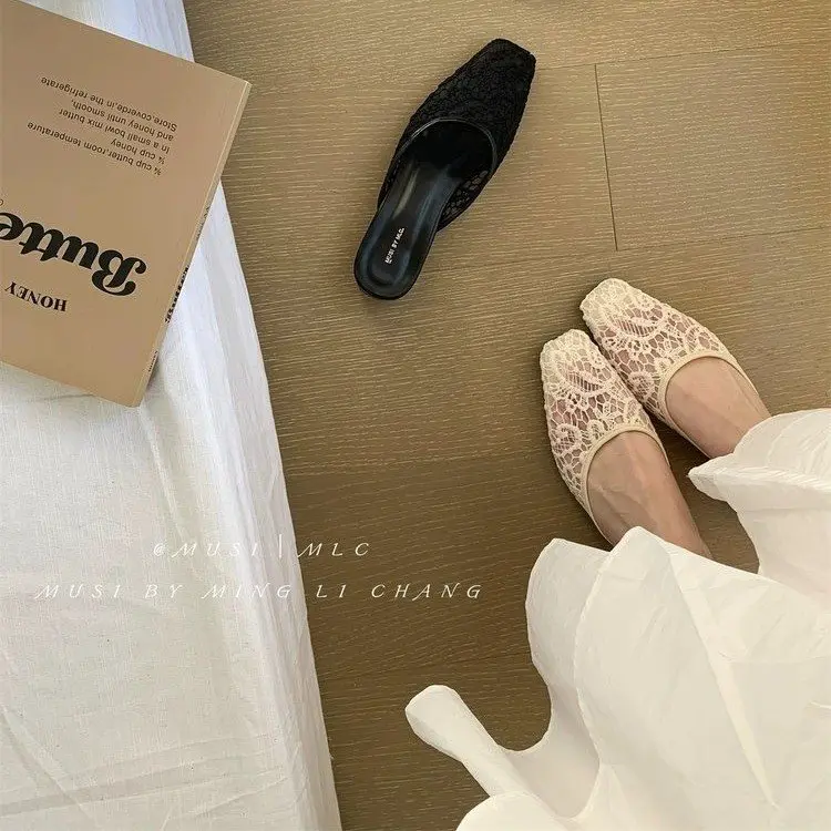 Giày Cao gót Ren, Dành Cho Nữ, Mũi Nhọn, Cao Su, Giá Rẻ