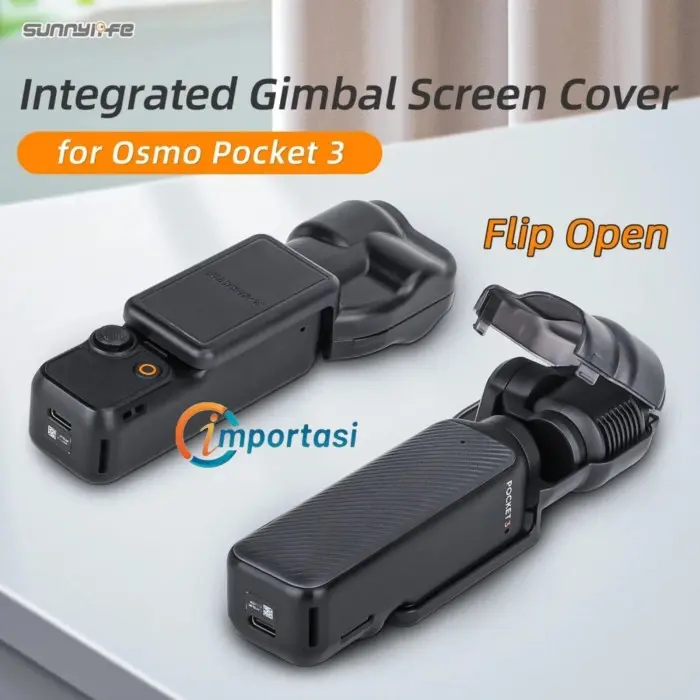 SUNNYLIFE Integrated Gimbal Screen Cover Protector DJI Osmo Pocket 3 Pelindung Lensa dan Layar