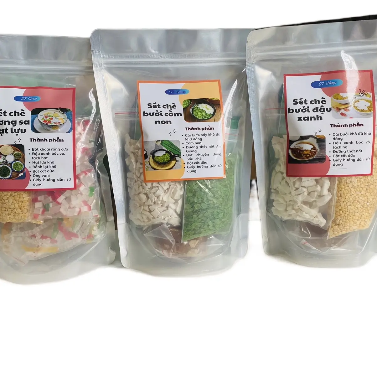 Combo 3 set nguyên liệu nấu chè