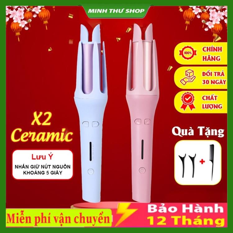 Máy uốn tóc SeeMee Faers Plus tự động Uốn sóng tạo kiểu chuyên ngiệp làm nóng nhanh chất liệu cao kiểu dáng hiện đại