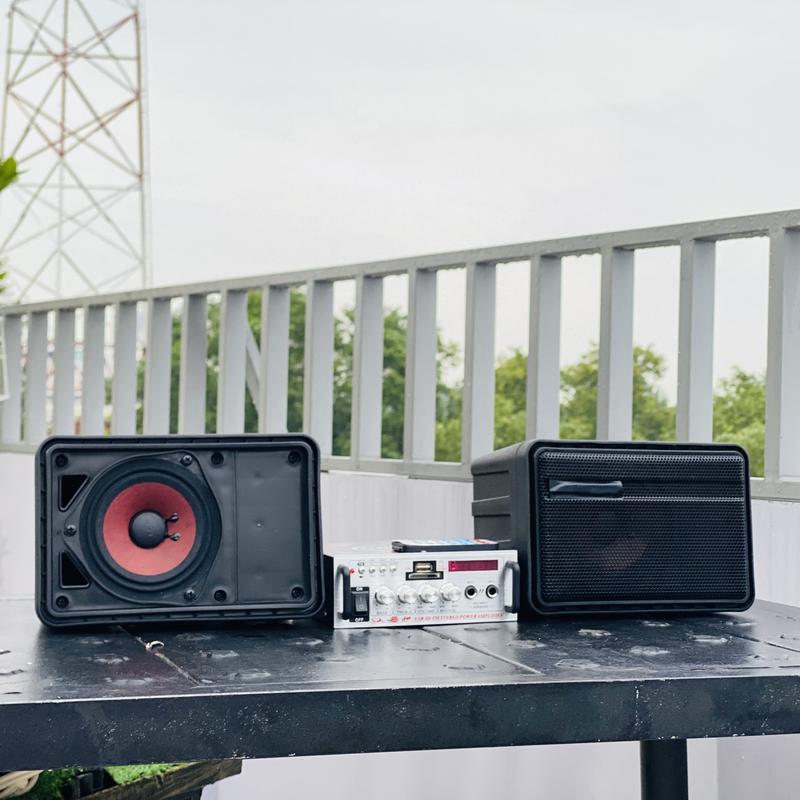 Combo Dàn Nghe Nhạc Ampli Mini Và 2 Loa Dàn Âm Thanh Hay, Combo Dành Cho Quán Café, Tiệm Spa, Dàn Nghe Nhạc Trong Phòng