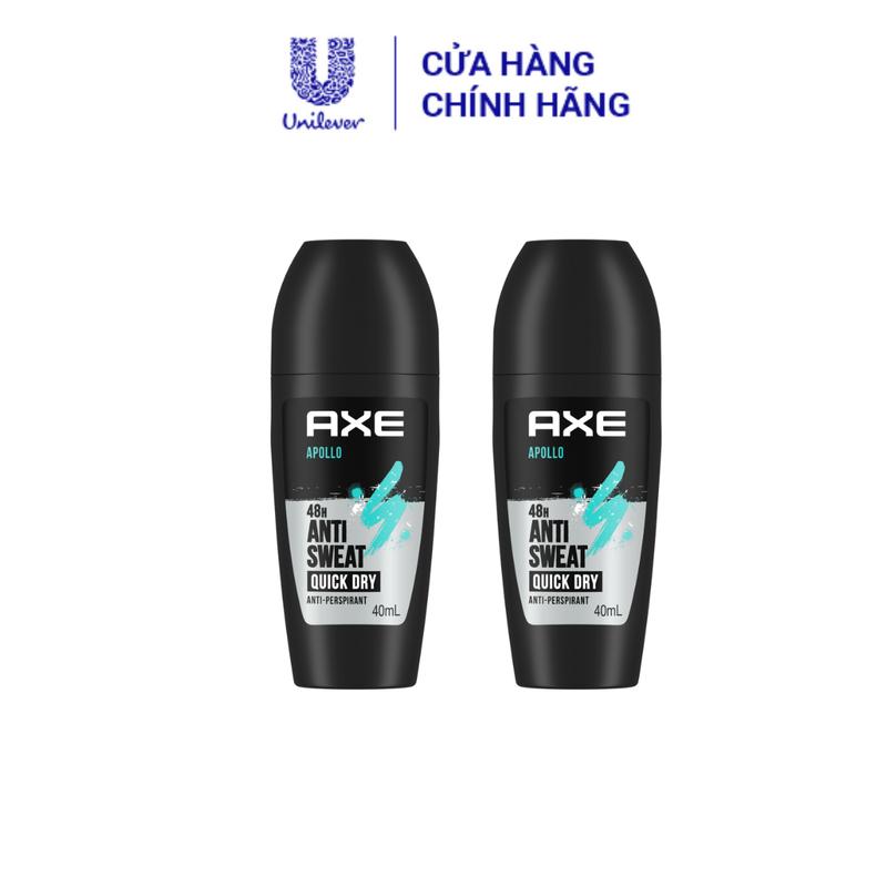 Combo 2 Lăn khử mùi Axe hương nước hoa Apollo 40ml nam tính hỗ trợ ngăn mùi 1