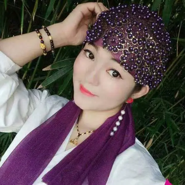 Mousse summer scarf hat, ethnic minority hood, women's bag hood, lightweight and breathable scarf, simple and fashionable