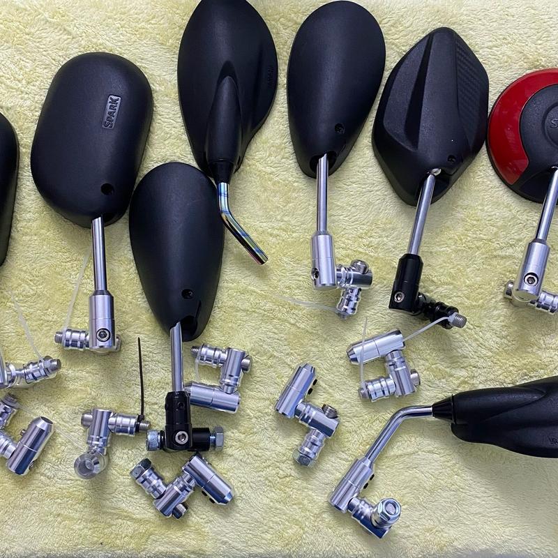 GƯƠNG XOAY 360 ĐỘ CNC LƯU Ý : ( TẶNG KÈM 1 LỤC GIÁC + ỐC NỐI CHÂN GƯƠNG CHO CÁC DÒNG XE )