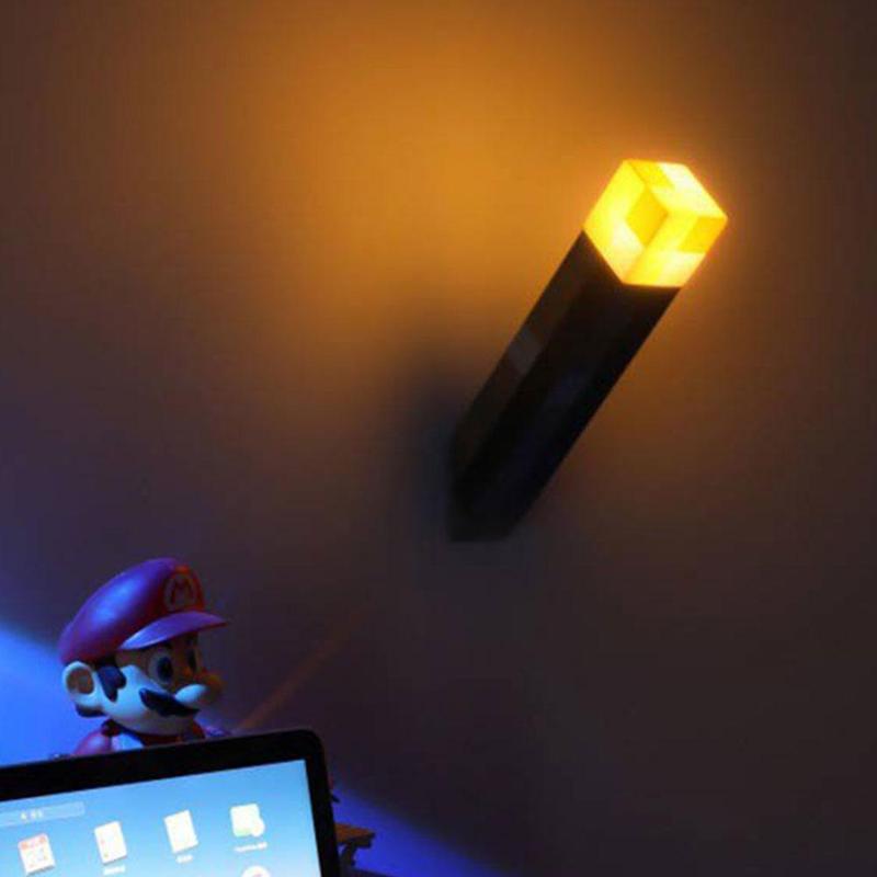Product Introduction of Đèn pin LED Minecraft, Có Thể Sạc Lại, Đèn có độ sáng cao, Cầm Tay hoặc gắn trên tường, N4X5 30