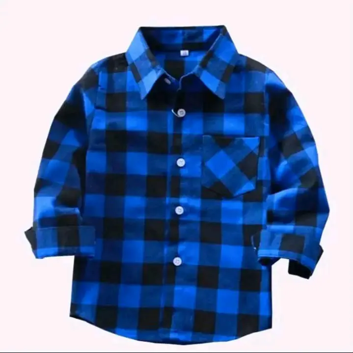 Kemeja anak flanel kotak-kotak tebal kualitas premium umur 8 sampai 15 tahun (Promo Termurah) Fashion 7