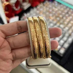 Gelang keroncong wanita lapisan emasrhodium size 6 cm