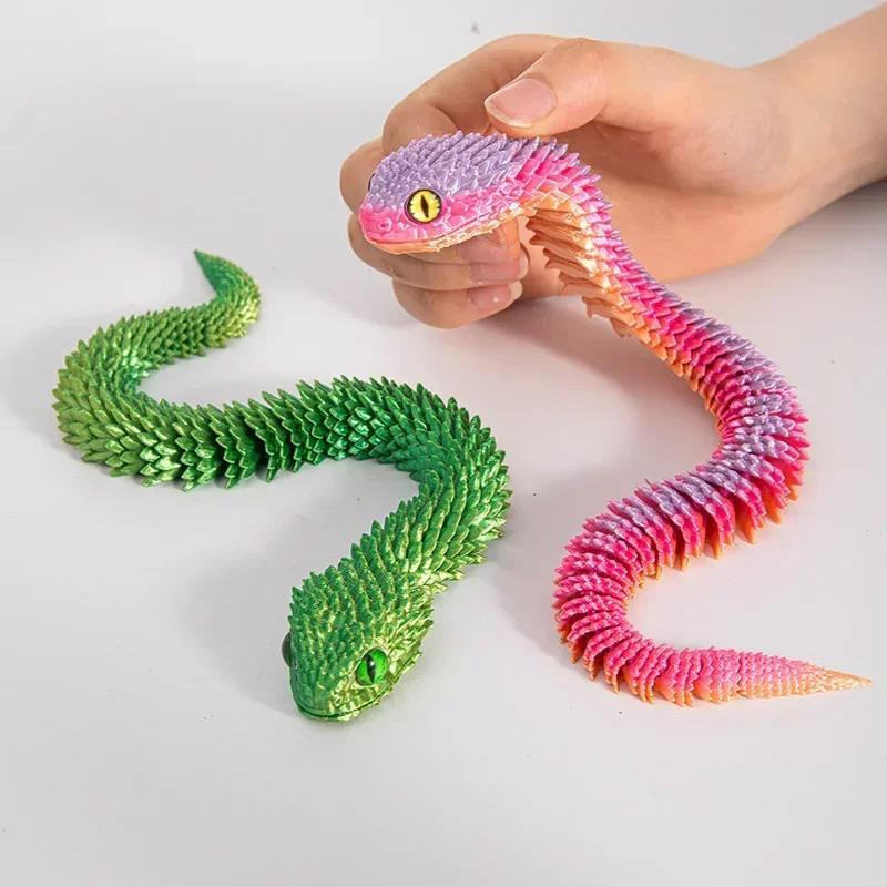 Tượng Rắn In 3D, 30cm, Động Vật In 3D, Phụ Kiện Bàn, Trang Trí Phòng, Trang Trí Năm Hình Rắn Vui Nhộn Để Bàn Văn Phòng, Hàng Mới Về 3