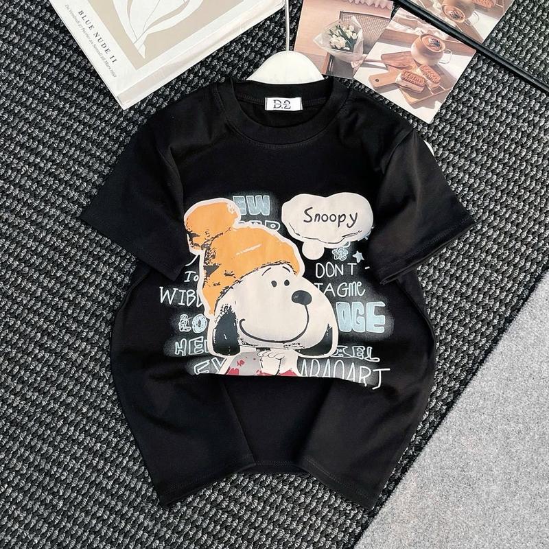 | A240| - áo thun nữ dáng babytee from vừa [  CÚN NÓN LEN VÀNG ] chất thun borrip co giãn 4 chiều, mềm mịn , dưới 62kg, Cổ Tròn Women Top Voi