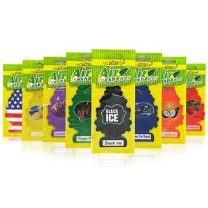 Ambientador para auto con diseño para colgar, disponible en sets de 4, 8, 16 piezas, ocho aromas únicos para decoración del espejo retrovisor