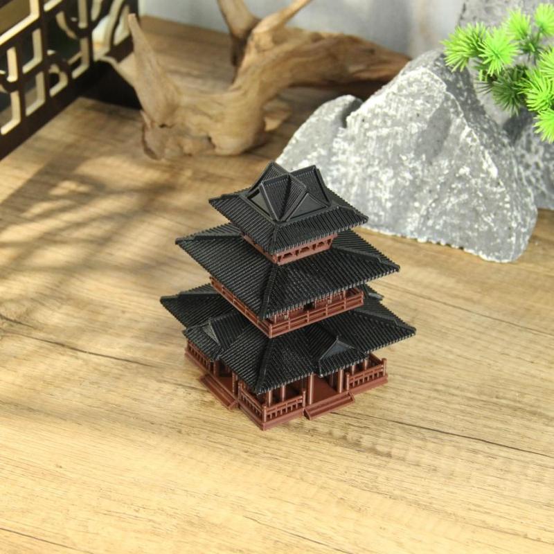 Product Introduction of Traditional Building Micro Model, Miniature House Ornament, Fish Tank Decoration, Micro Landscape for Fish Tank, Sand Table, Architectural Research 3