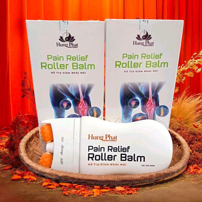 COMBO 2 Thanh Kem Dầu Lăn Masage Giảm Đau Nhức Cao Tần Quy và Cao Gừng. Cty HƯNG PHÁT 100g ( đầu lăn cao su ) Massage