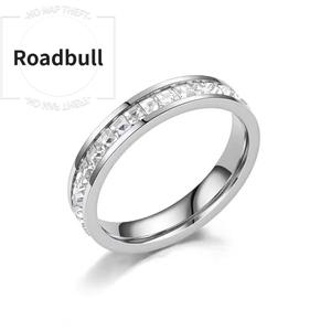 ROADBULL高級感のある四角い石の薄いいいリング,合金の作品る,ステンレス作るの女性用リング,ニッチでハイエンドなおお手頃贅沢,色褪せたせたせない,インスタYINGえするローズゴールドのガンい星デザインの女性用アクセサリー.