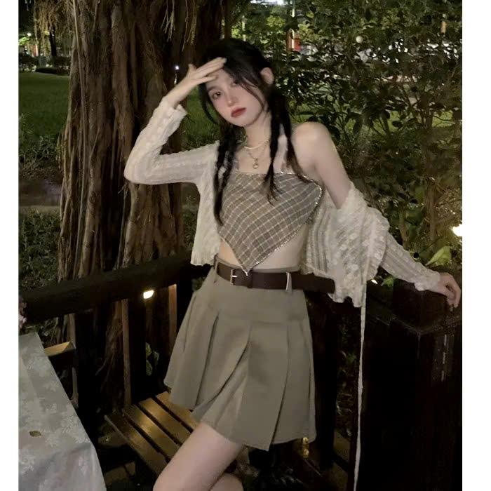 Áo khoác cardigan hè Cardigan dáng ngắn mặc với áo 2 dây Cardigan nữ Meimei SA36 3