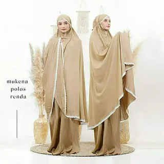 mukena traveling pouch renda Katun mukena telekung panjang dewasa