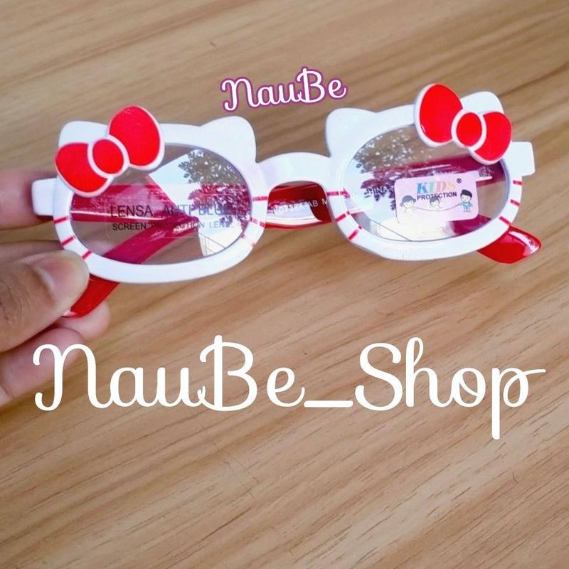 Kacamata anak hello kitty anti radiasi lucu 1