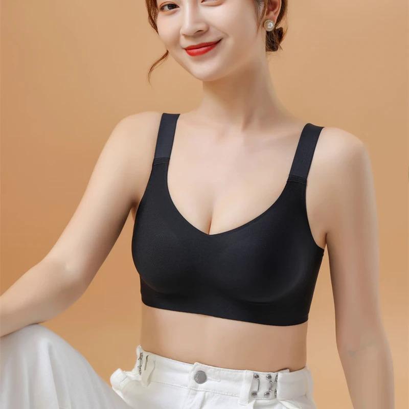Product Introduction of Beautiful Back Large Size Soft Support Push-up Bra For Women, Seamless One-piece, Wire-free, Adjustable Sports Thin Bra 7