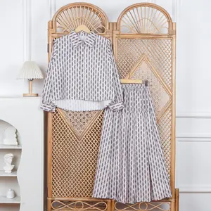 AQILA - New Setelan Rok Azalia Wanita Kekinian One Set Premium Jumbo One set Rok dan Atasan Kekinian