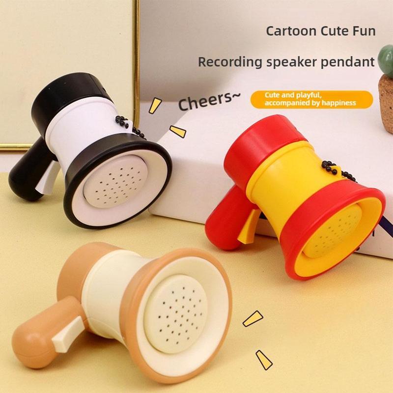 Product Introduction of Móc Chìa Khóa Loa Ghi Âm, Kích Thước Nhỏ Loa Cầm Tay Mặt Dây Chuyền Giải Tỏa Căng Thẳng Thích Hợp Cho Ba Lô, Phụ Kiện, G9I8 23