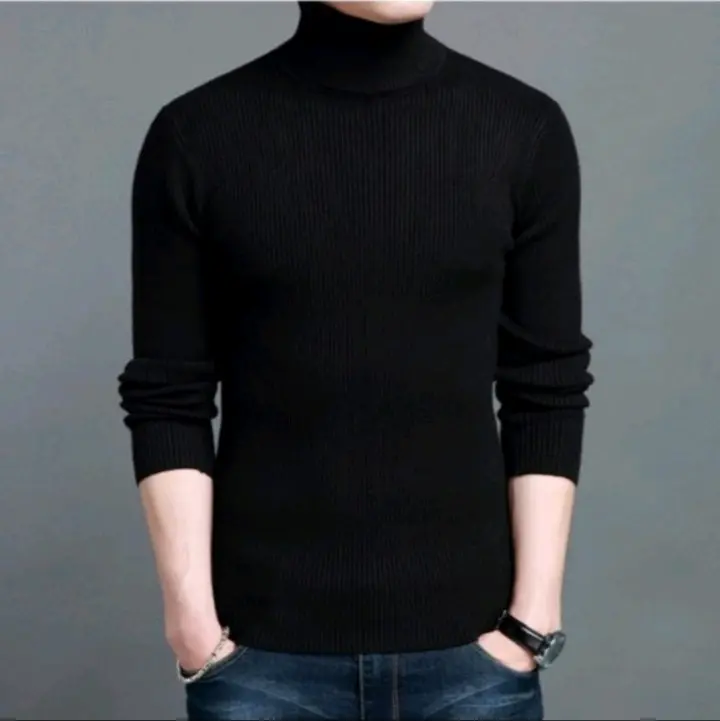 KAOS TURTLENECK LENGAN PANJANG PRIA/KAOS KRAH TINGGI PRIA 1