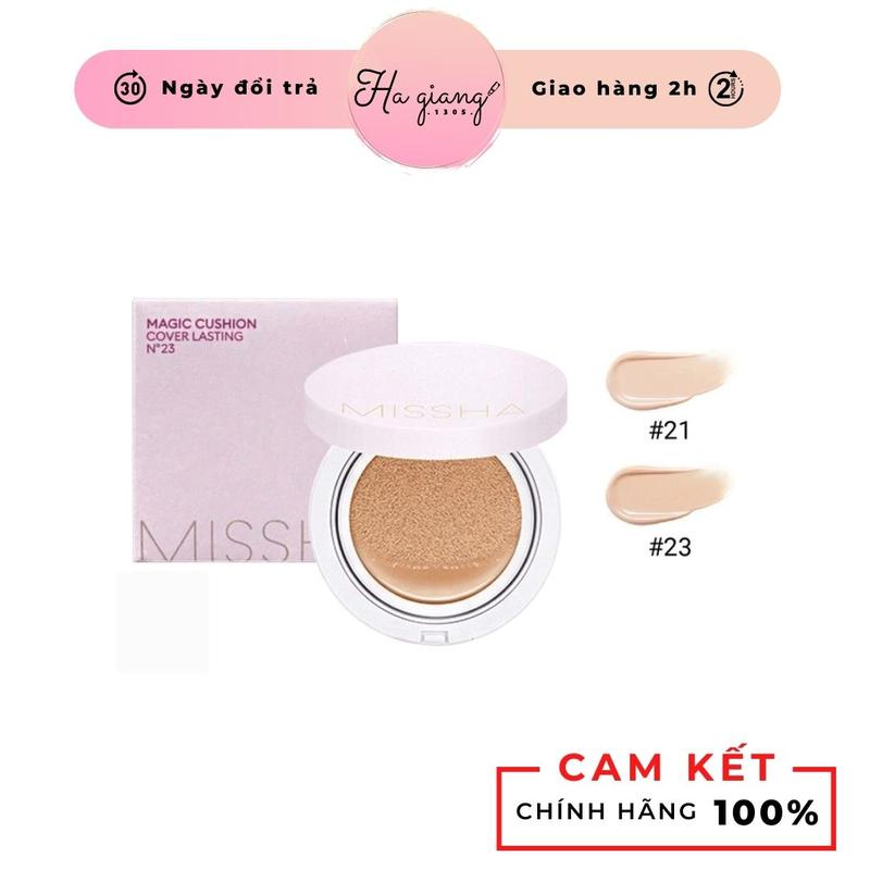 Phấn Nước Missha Magic Cushion Cover Lasting Vỏ Hồng hiệu ứng căng bóng