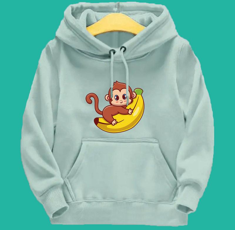 HOODIE ANAK LUCU MONKEY BANANA usia 1-10 tahun LAKI LAKI / PEREMPUAN Fashion 3