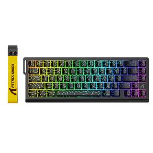 Attack Shark X68 HE 有線ゲーミングキーボード、8000Hzラピッドトリガーマウス、磁気スイッチ、調整可能なアクチュエーション、PC用RGBライト付き