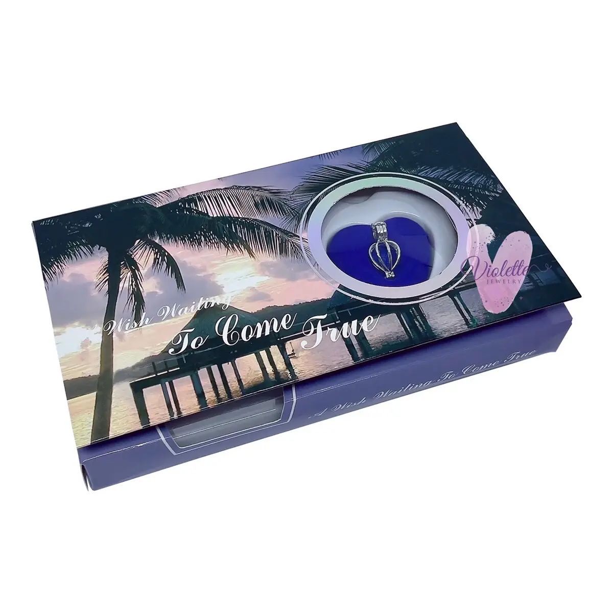 Wish Pearl Necklace / Kalung Mutiara dalam Kerang (Sunset)