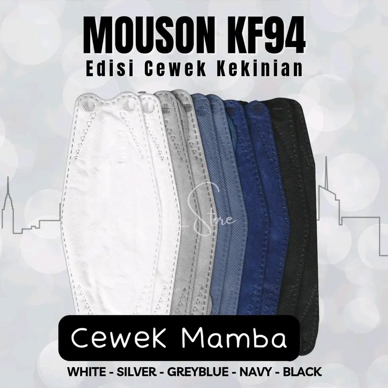 Masker Mouson KF94 Edisi Cewek Kekinian Mamba Kue Bumi 0