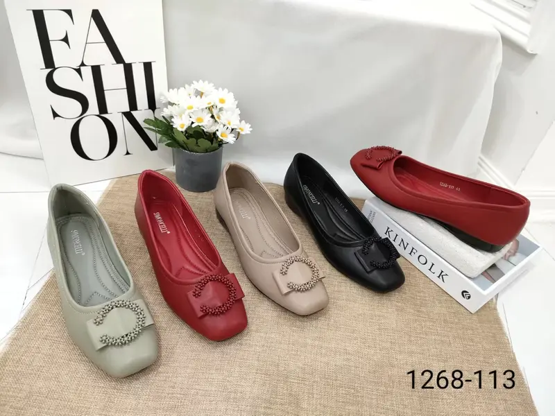Simoncelli Sepatu Wanita Flat Big Size Import 1268-113 0