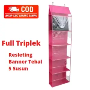 RAK TAS GANTUNG 6 SAP JUMBO  ALAS TRIPLEK FULL RESLETING KANAN KIRI