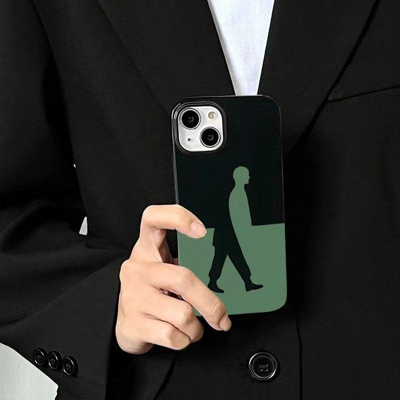 Suitable for iPhone 14 Pro Max, glossy black phone case, soft TPU, shockproof,…