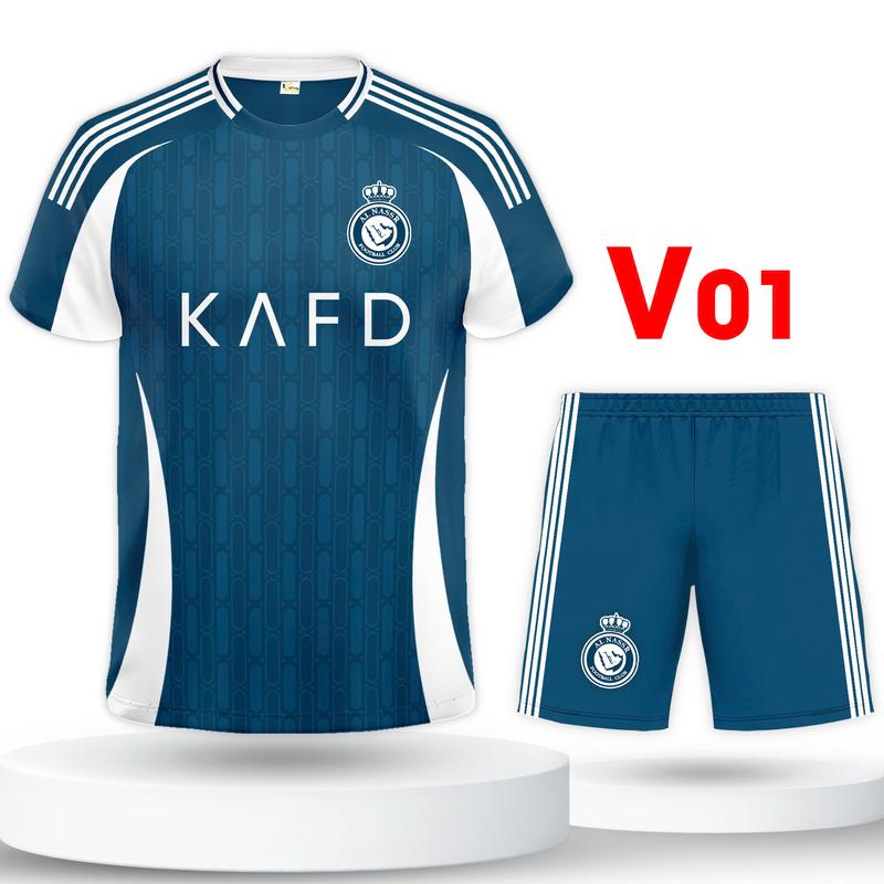 Product Introduction of Bộ quần áo bóng đá, đồ đá banh Al Nassr thun mè hàn cao cấp logo thêu Top Sport 1