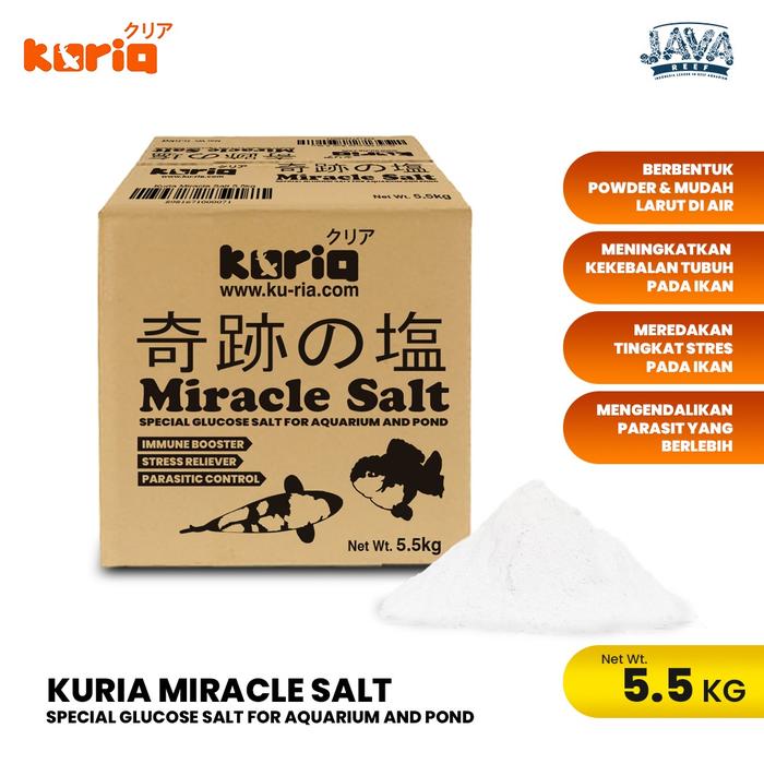Gambar 【ORIGINAL】 Kuria Miracle Salt 5,5Kg Garam Pond Kolam Ikan koi koki predator arwana dari Java Petco Jakarta Barat Kota Administrasi Jakarta Barat Tokopedia