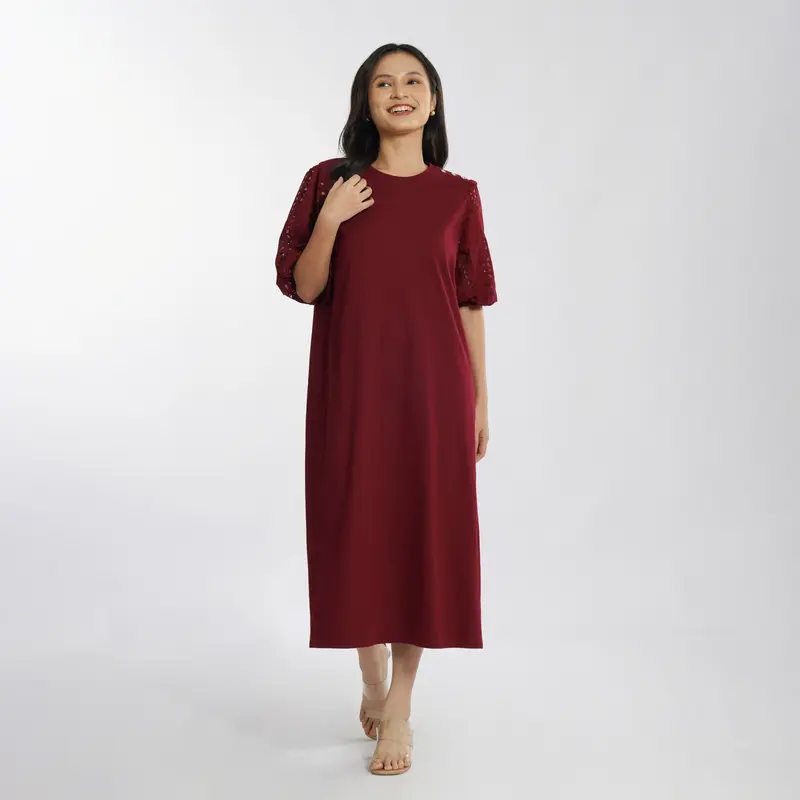 Momelca Wika Daily Dress - Gaun Basic Nyaman Casual Katun Untuk Wanita 2