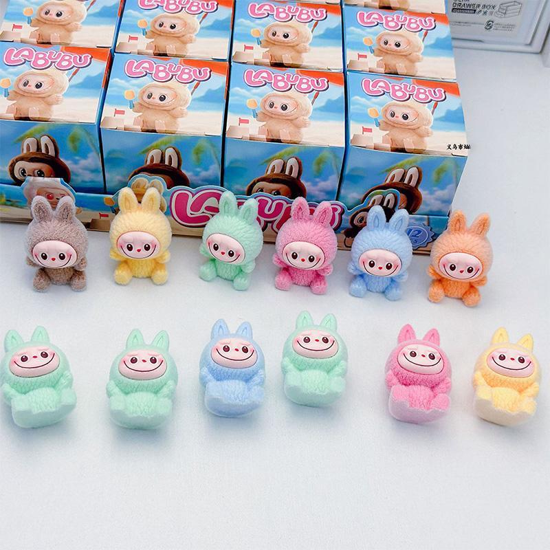 Product Introduction of Cartoon Labubu Plush Toys Doll Blind Box Desktop decorations kids Christmas Gifts 3