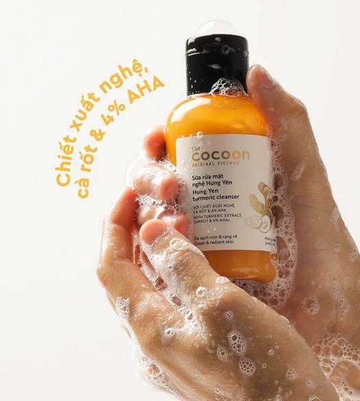 Hình ảnh Sữa rửa mặt nghệ Hưng Yên Cocoon giúp da sạch mịn và rạng rỡ 140ml 4