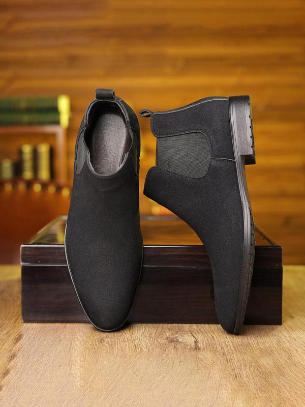 Men's Fashionable Solid Color Chelsea Boots, Casual Comfortable Ankle Boots for Daily Wear, Fashion Shoes for Party, Daily Clothing Decor 1