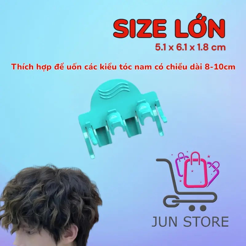 KẸP UỐN SÓNG - UỐN PHỒNG CHÂN TÓC NAM/NỮ - bộ 25 cái 4
