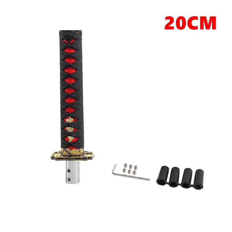 150/200mm JDM Katana shift knob Samurai Sword shift knob, with 4 adapters, suitable for most manual and automatic car decoration accessories 7