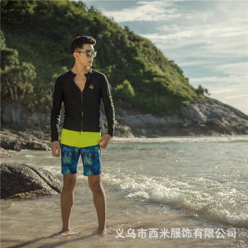 Hot Selling New Diving Suit Men's Split Long-Sleeve Zipper Surfing Suit Quick-Drying Sunscreen Snorkeling Dive Skin 2