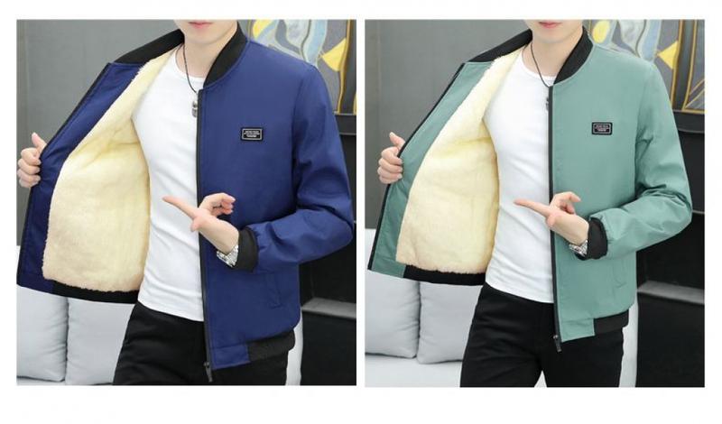 Product Introduction of Áo Khoác Nam, Lót Lông Cừu, Dày Dặn, Thích Hợp Cho Mùa Thu Và Mùa Đông, Trẻ Trung Và Trung Niên, Áo Khoác Độn Bông, Phong Cách Hàn Quốc, Hợp Xu hướng, Đi Chơi, Ấm Áp, Áo Khoác Độn Bông 4