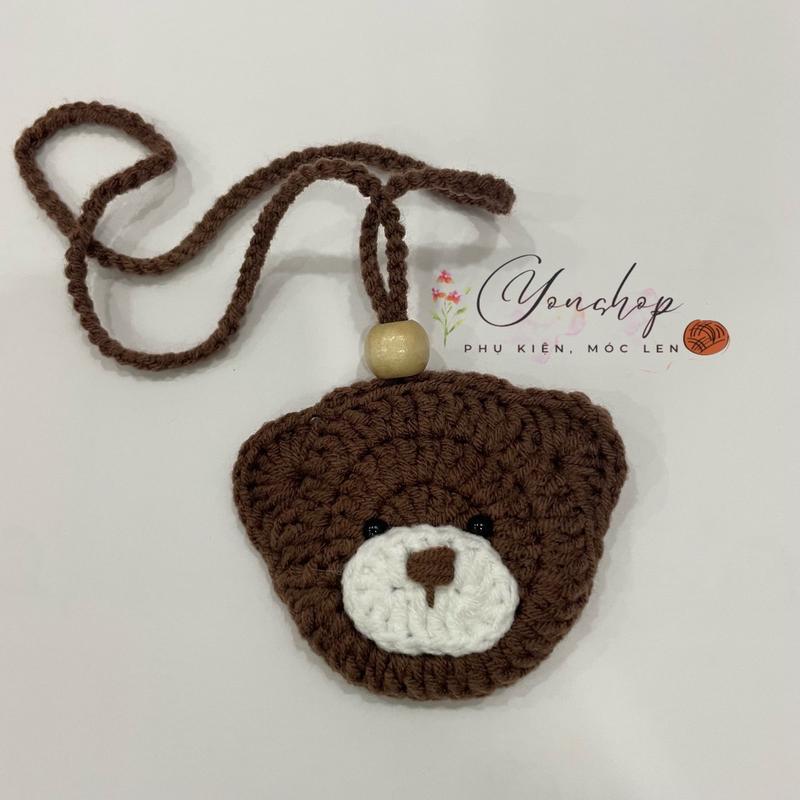 Túi đựng tỏi cho trẻ sơ sinh, tránh vía hình chú gấu Cho Bé