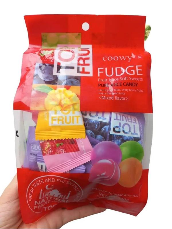  Kẹo dẻo top fruit Coowy kẹo dẻo trái cây Top Fruit Mango gói 280g - vị trái cây chua ngọt tự nhiên 